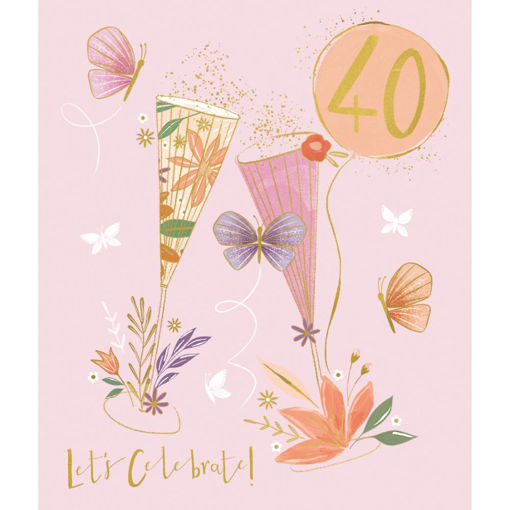 Picture of HAPPY 40TH BIRTHDAY CARD
